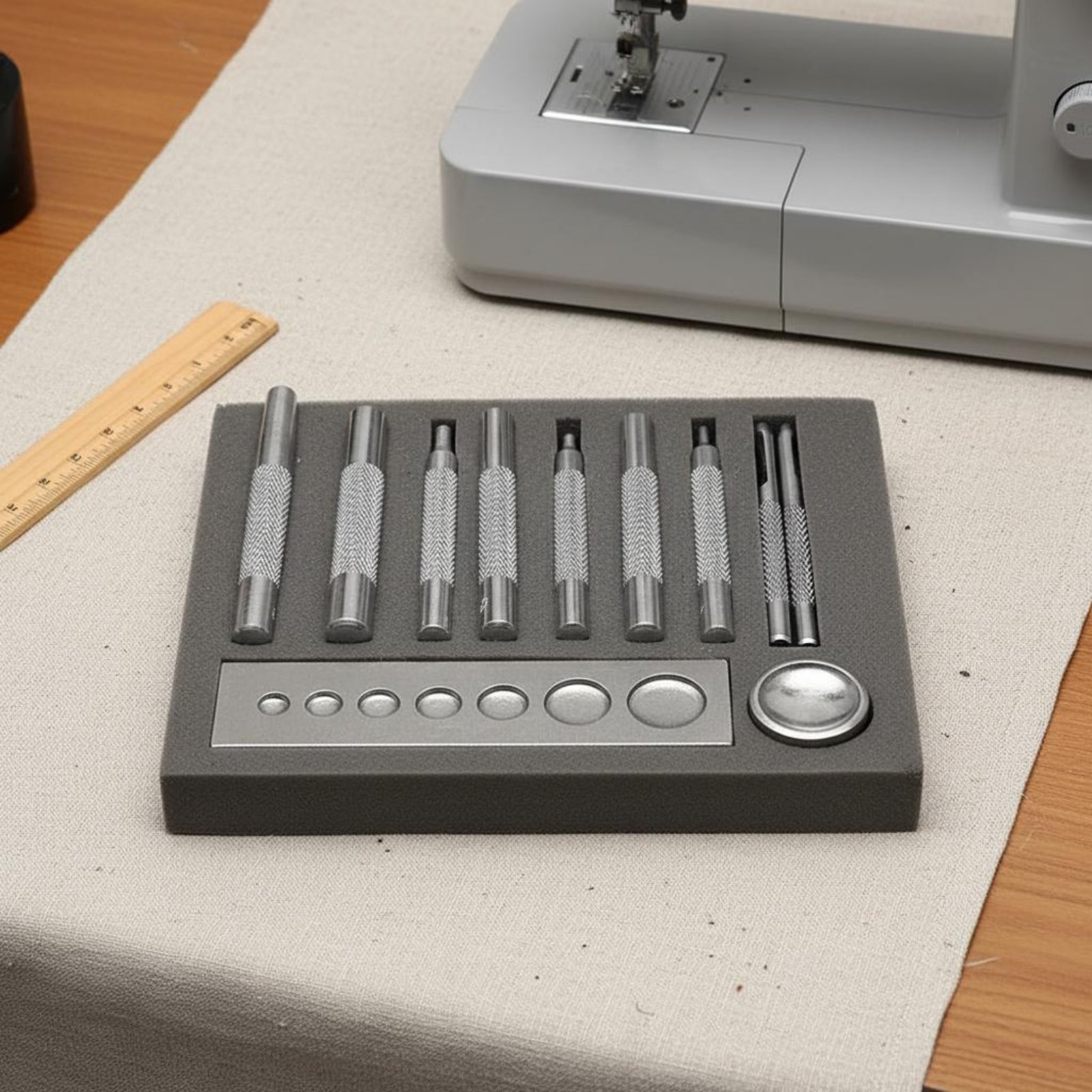 11 Pieces Snap Fastener Tool S - Leatherwork Rivet Setter reseña y precio