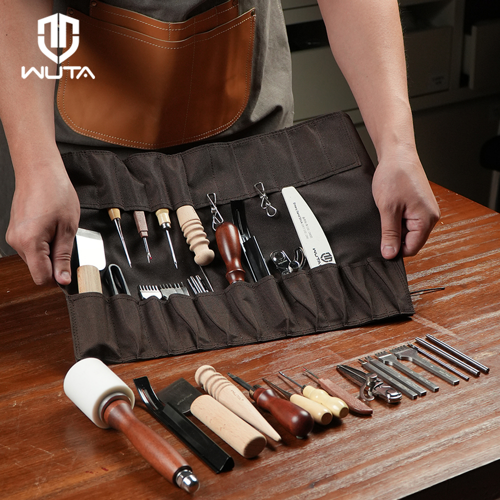 WUTA 74Pcs Leather Craft Tools - Beginner Leatherwork Kit reseña y precio