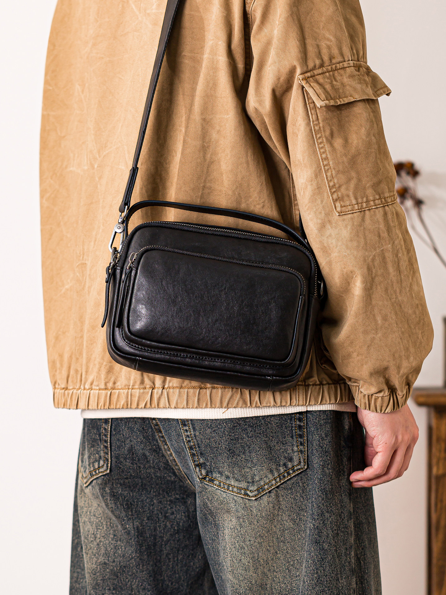 outdoor casual high quality fi - Leather Work Bag Mens reseña y precio