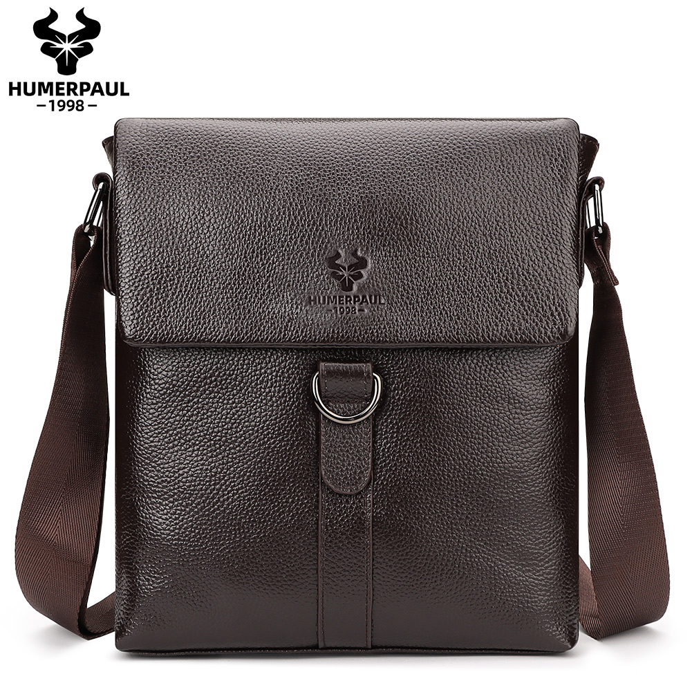 HUMERPAUL 2023 New Fashion Men - Leather Work Bag Mens reseña y precio
