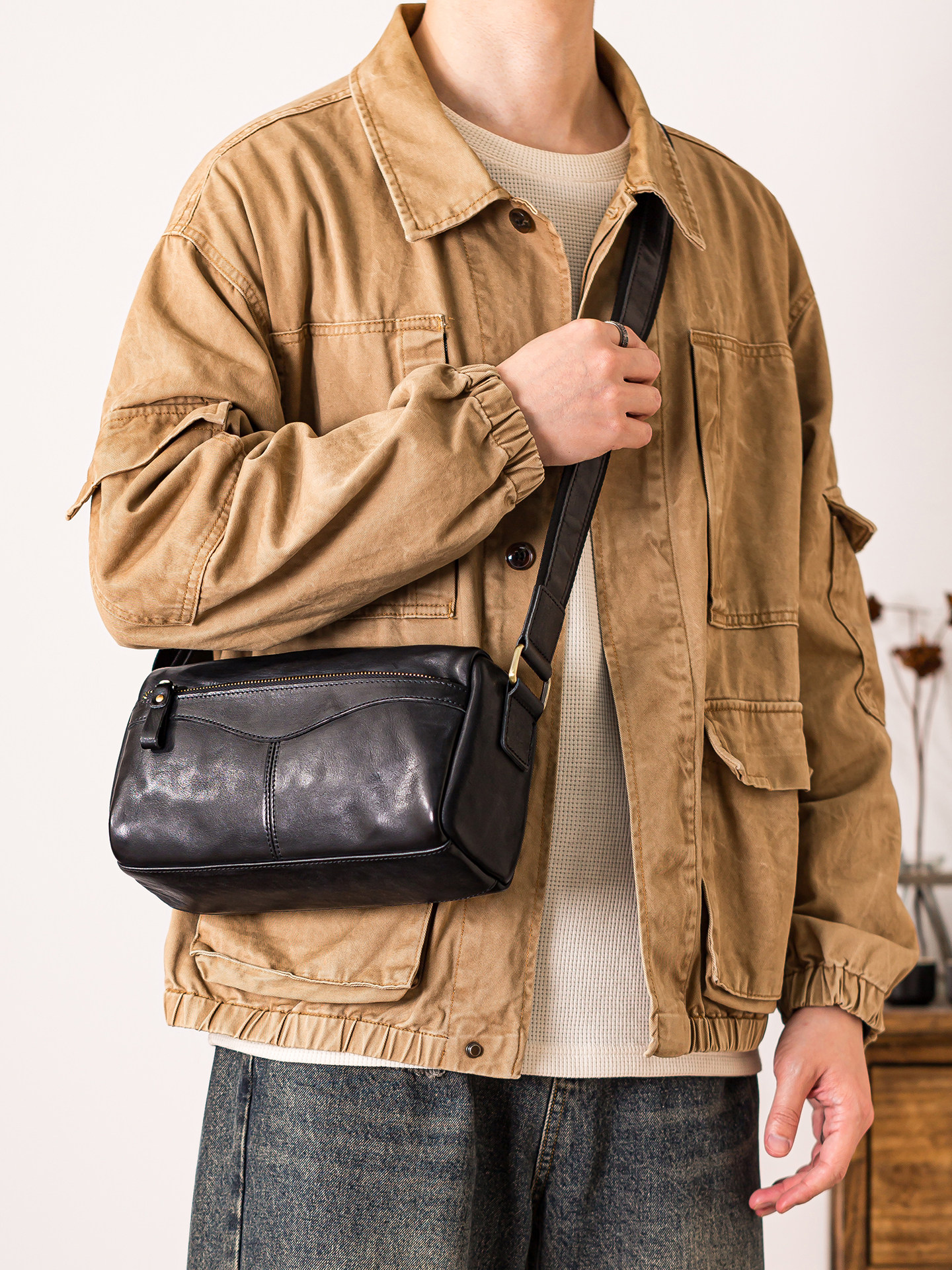 PNDME organizers handmade vint - Leather Work Bag Mens reseña y precio