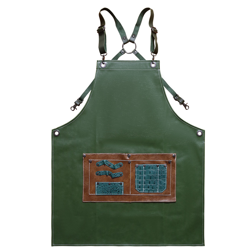 pu leather apron custom logo w - Leather Work Overalls reseña y precio