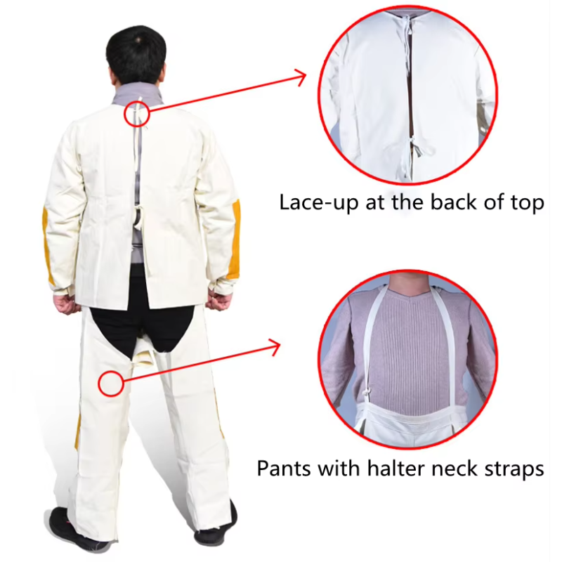 Welder Clothes Canvas Cowhide  - Leather Work Overalls reseña y precio