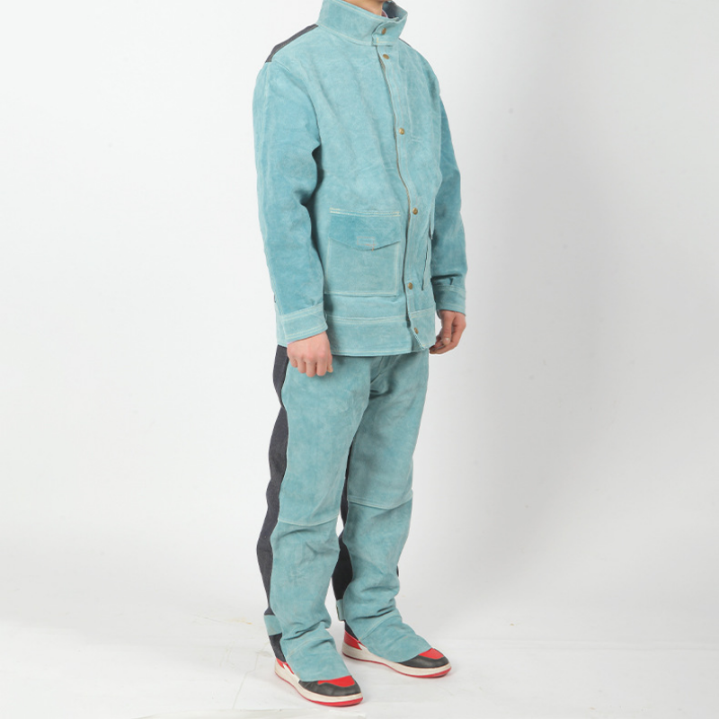 Split Cowhide Welding Work Sui - Leather Work Overalls reseña y precio