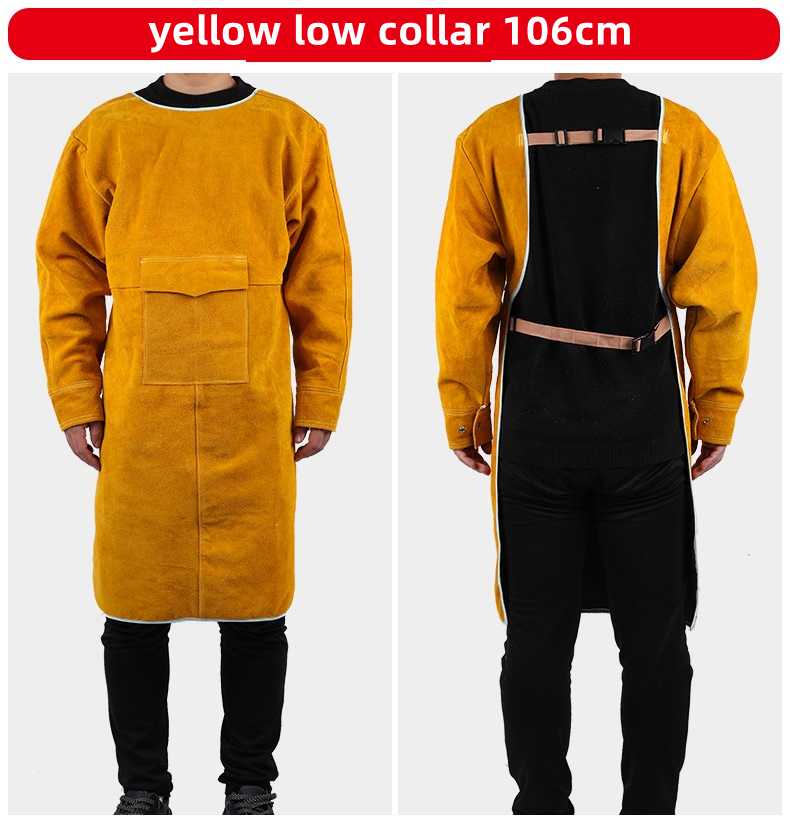 Leather Suede Electric Welding - Leather Work Overalls reseña y precio