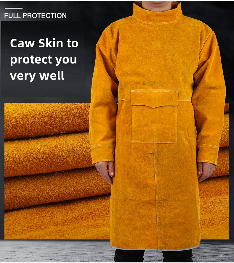 Leather Suede Electric Welding - Leather Work Overalls reseña y precio