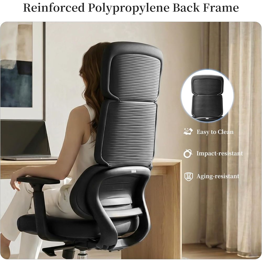 High-Back PU Leather Office Ch - Leatherwork At Home reseña y precio