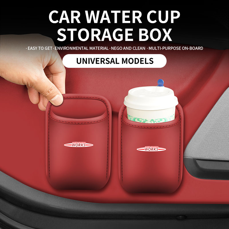 1pc Leather Car Cup Holder Sto - Leather Work For Car reseña y precio
