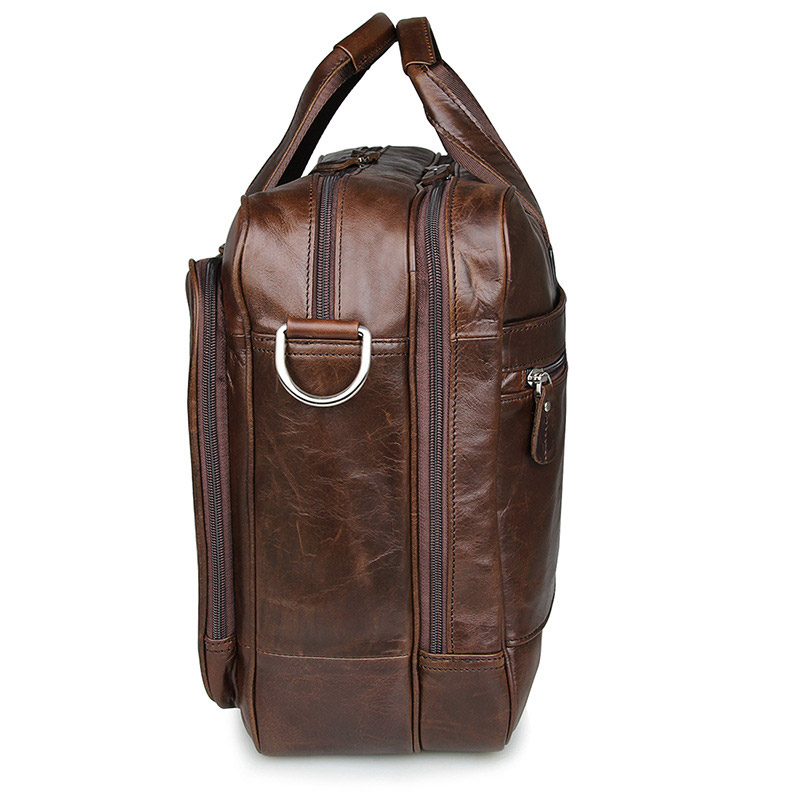 LACHIOUR Genuine Leather Men B - Leather Work Bag Mens reseña y precio