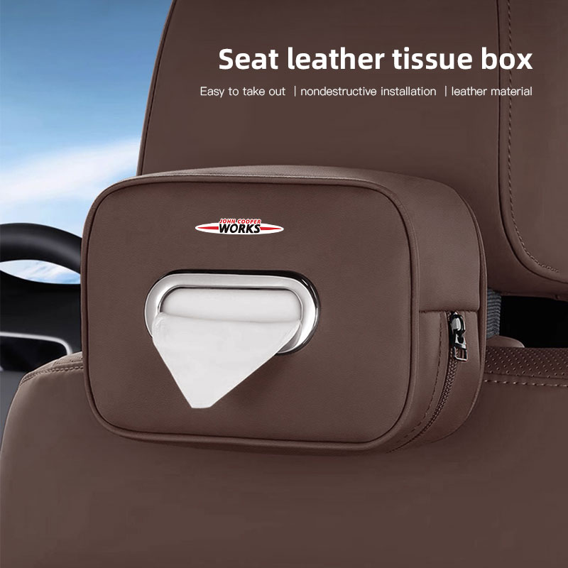 Car Tissue Storage Box Organiz - Leather Work For Car reseña y precio