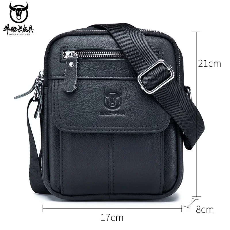 Bullcaptain Casual Men's Shoul - Leather Work Bag Men reseña y precio
